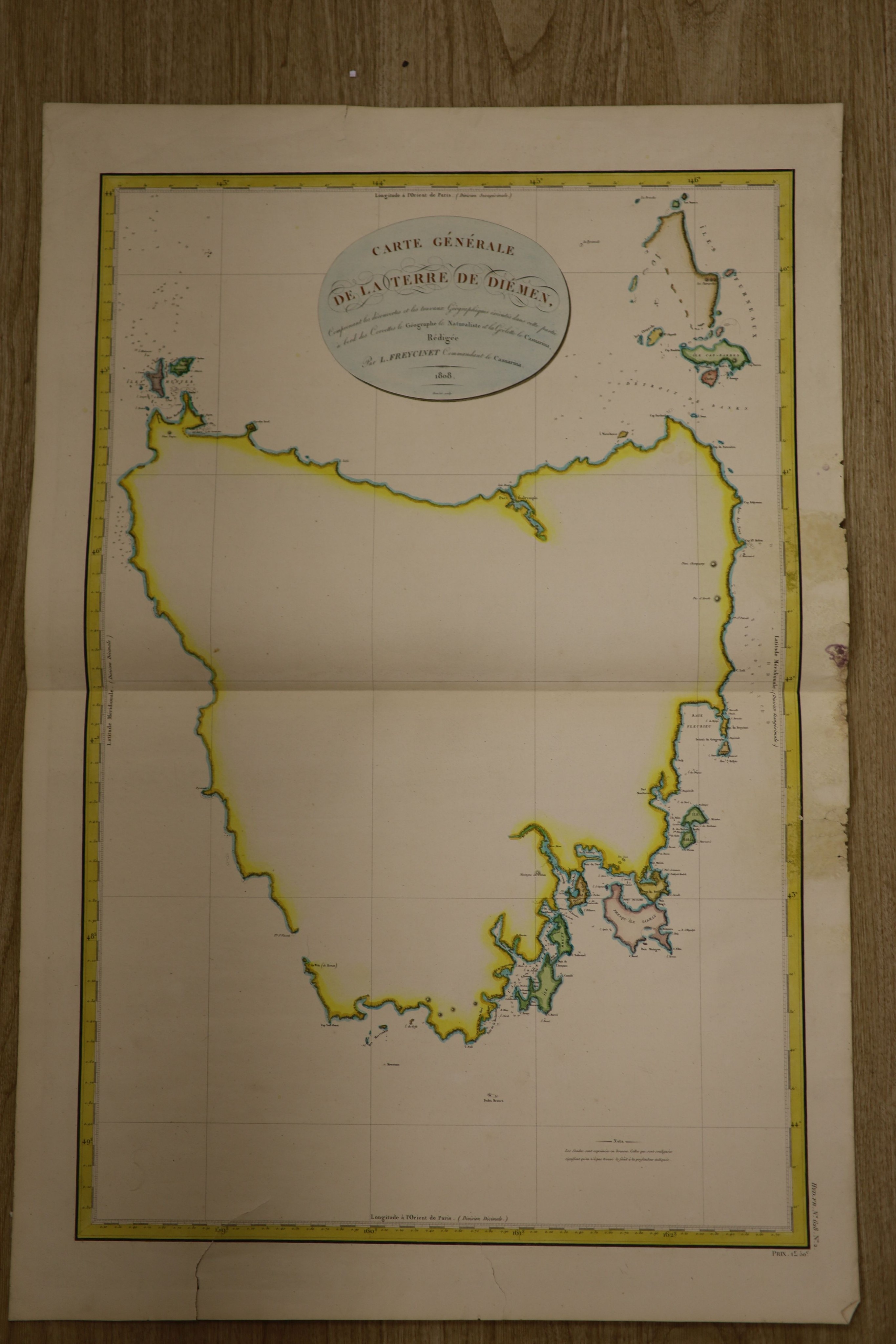 A folio of 19th century maps of Tasmania